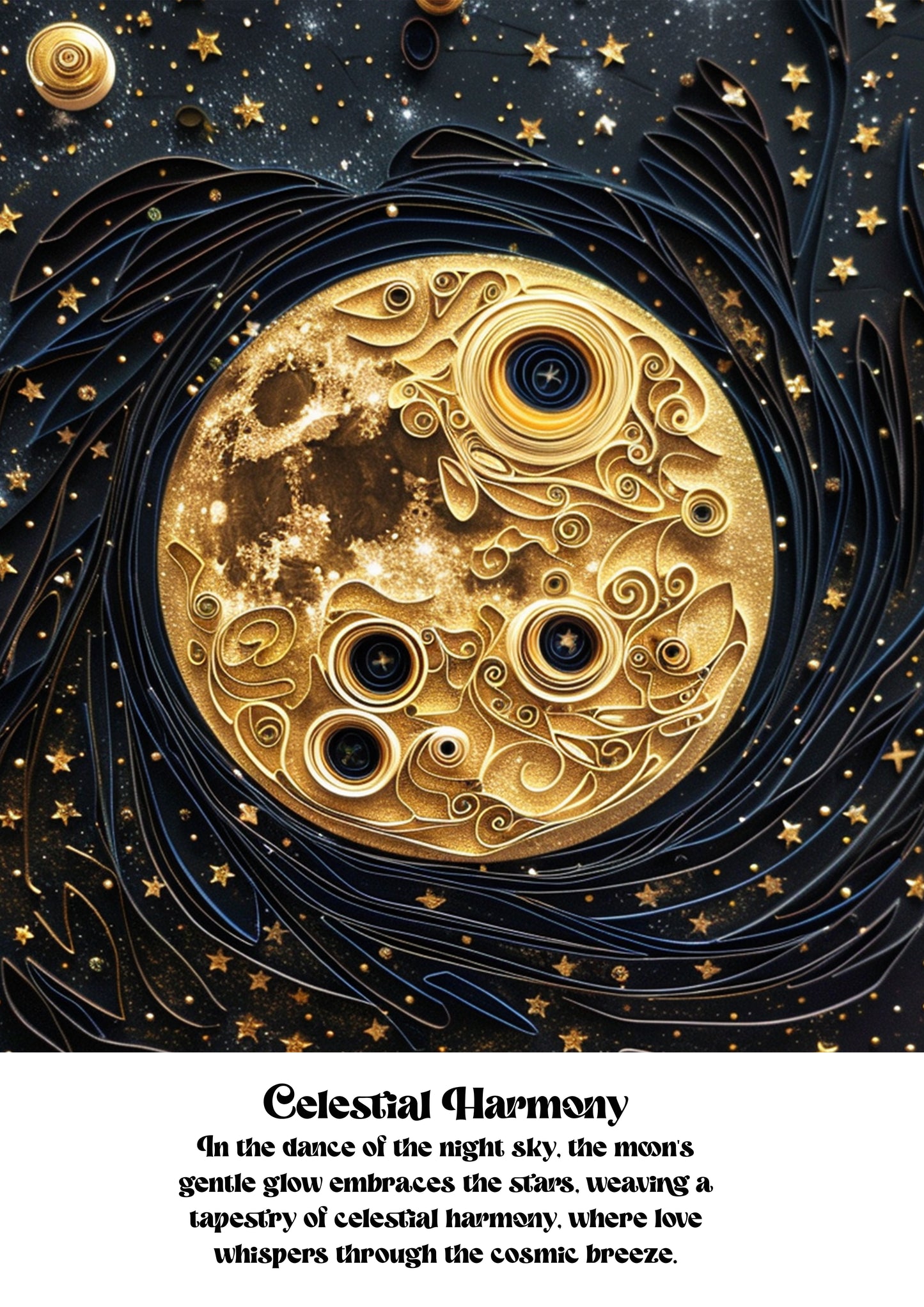 Celestial Harmony Digital Artwork
