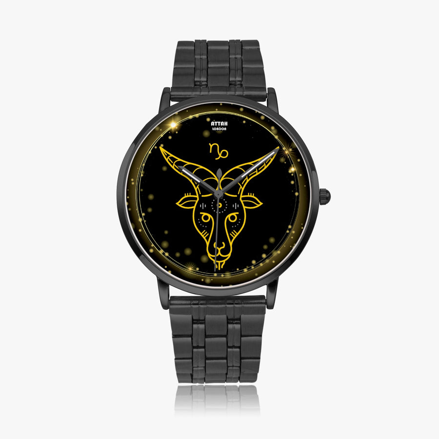Capricorn horoscope stainless steel women's watch